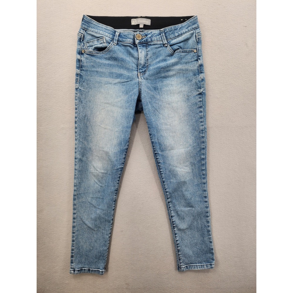 Wit & Wisdom Ab-solution Skinny Jeans Light Wash‎ Blue Stretch Denim Size 8